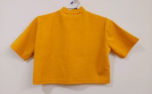 Womens High Neck Crop Top