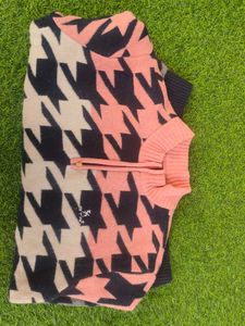 Heavy Quilted Patterned Sweater