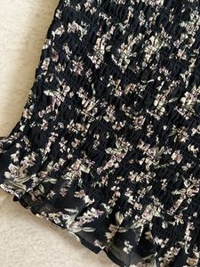 Floral Black Top
