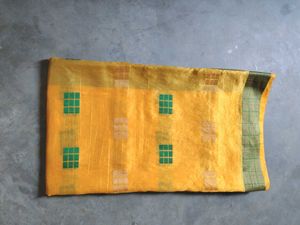 YellowSaree&amp; Green Bangles
