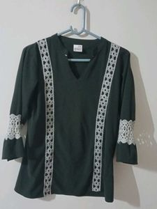 Elegant dark greenTop