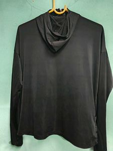 Black Lightweight Zip-Up Hoodie