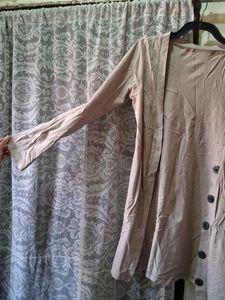 Beige Button-Down Cardigan