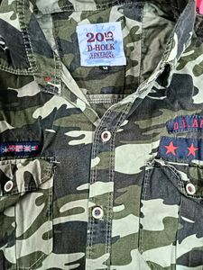 Army Print T Shirt