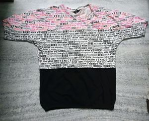 Black N White Stylish Top For Girls