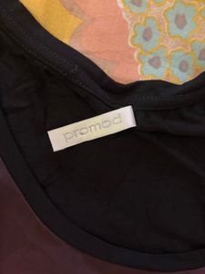 promod Sunset Palm Tree Print Dress