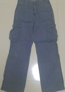 Blue Bershka Cargos