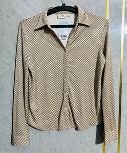 Patterned Button-Down Shirt