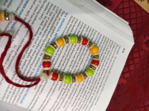 Beaded Adjustable Bracelet ❤️🤍💚