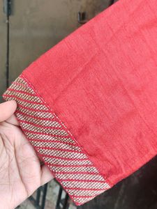 Men Festive Kurta Red Colour
