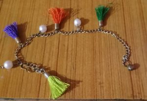 Multicolored Bracelet And Small Teddy Gift Box