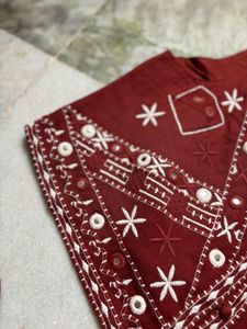 Embroidered Vest &amp; Shorts Set