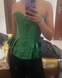 Green Corset Top