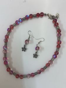 Beaded Necklace &amp; Earring Set