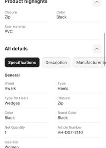 Black Wedge Slingback Sandals