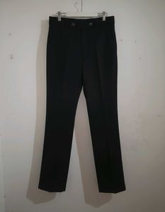 Stylish Black Slit Flare Pants