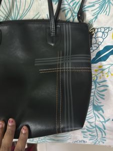 Black Tote Bag with Shoulder Strap