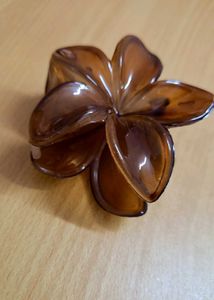 Trendy Brown Flower Hair Clip