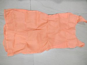 Peach Lakhnavi Chikankari Kurti With Inner