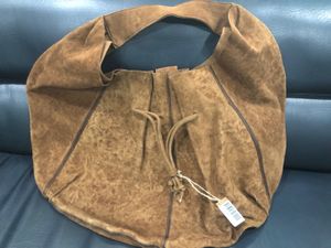 Leather Brown Hobo Bag Large