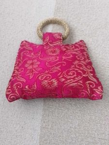 Brand New Pink Brocade Mini Bag
