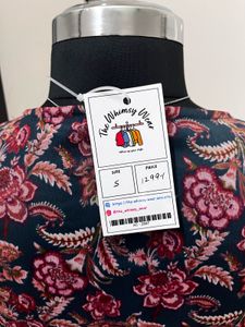 Flared Sleeve Floral Top