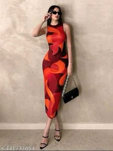 Stylish Patterned Bodycon Dress