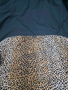 Animal Print Fitted Stretchable Top