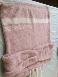 Pink Paris Girl Hoodie Sweater