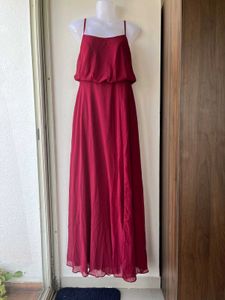 Elegant  Burgundy Azazie Dress (A4)