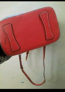 Gray &amp; Red Bucket Bag