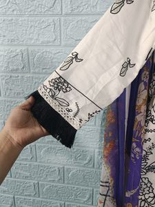 Full Front Patchwork Pakistani Kurta With Dupatta