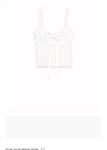 Zara Cut Out Bow Top