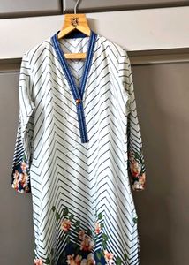Striped Floral Kurta set