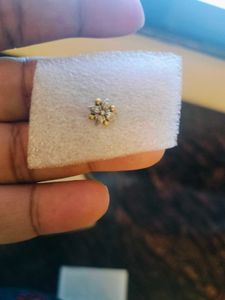Flower Stud Silver Nose Pin