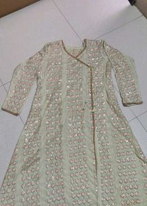Embroidered Angrakha Dress