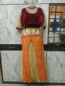 Crop Top With Skirt