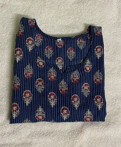 Blue Floral Short Kurti For Women’s 🪷