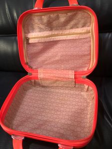 Orange Hard Shell Vanity Case