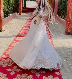 Elegant White Ethnic Gown