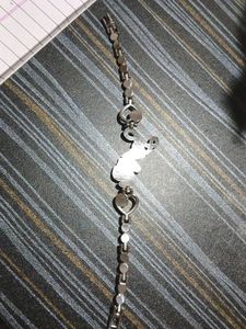 &#34;Crimson Love Heart Charm Bracelet&#34;