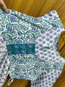 Choli Design Anarkali Kurta Soft Cotton Material