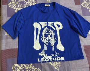 Blue Graphic Print Tee