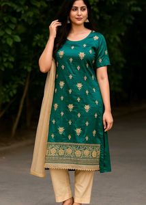 Green Kurti Pajama