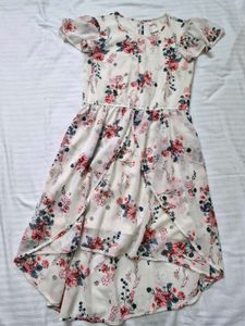 Floral High-Low Dress