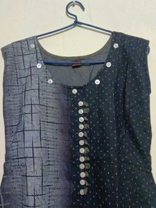 Patterned Sleeveless Dress