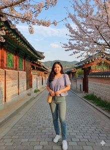 Stylish Blue Puff Sleeve Top