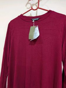 Maroon Long Sleeve Top