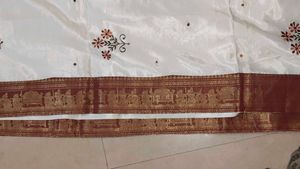 Elegant White Saree