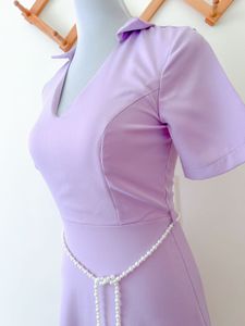 DRESS WITH TAGS (Pearl Belt Included)